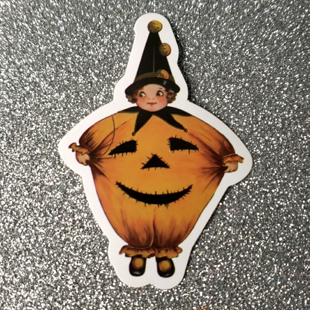 VINTAGE Halloween ART WATERPOOF Sticker